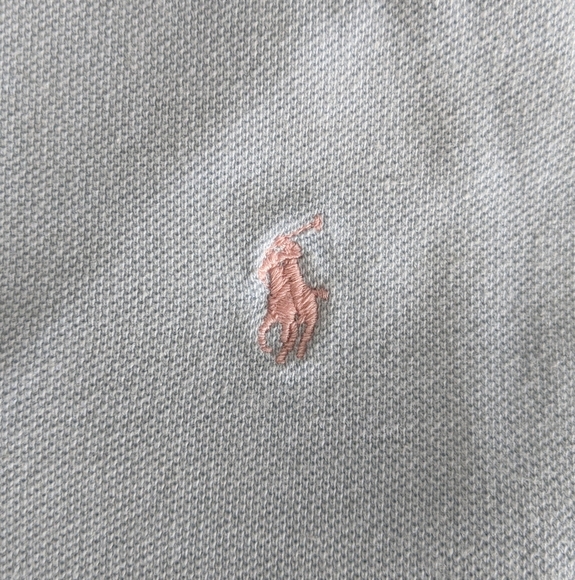 Ralph Lauren Polo Shirt Mens Large Light Blue Cotton Short Sleeve Casual - Picture 4 of 4